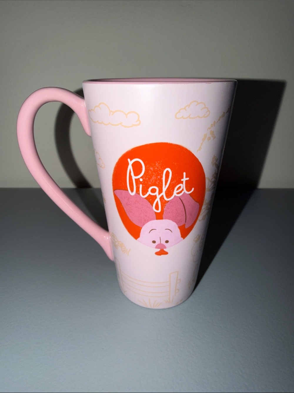 Disney Store Pink Piglet Ceramic Collectible Latte Mug